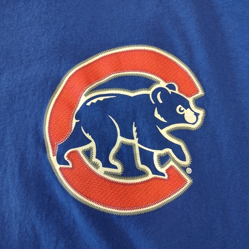 Majestic Athletic Chicago Cubs Baseball Kris Bryant Blue Tshirt Size XL - Picture 2 of 9
